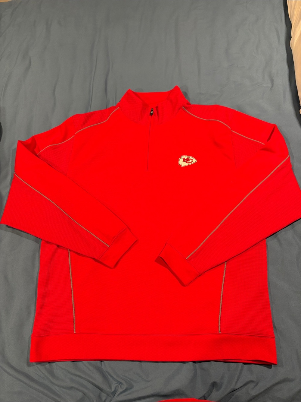 Cutter & Buck Bright Red Chiefs Performance Quarter-Zip